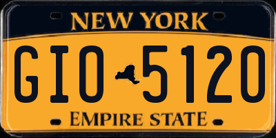NY license plate GIO5120