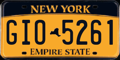 NY license plate GIO5261