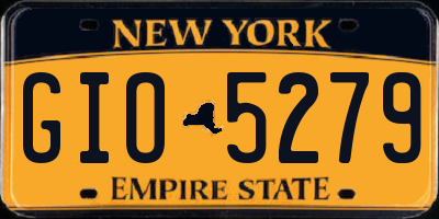NY license plate GIO5279