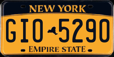NY license plate GIO5290