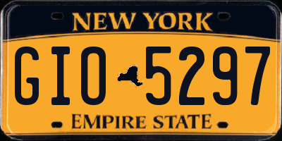 NY license plate GIO5297