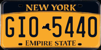 NY license plate GIO5440