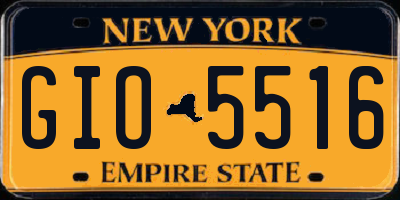 NY license plate GIO5516