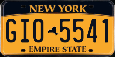NY license plate GIO5541