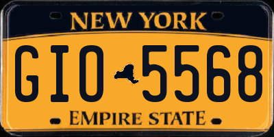 NY license plate GIO5568