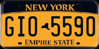 NY license plate GIO5590