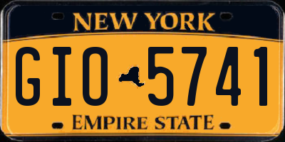 NY license plate GIO5741