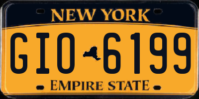 NY license plate GIO6199