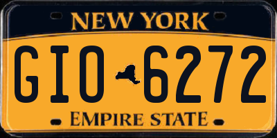 NY license plate GIO6272