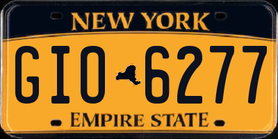 NY license plate GIO6277