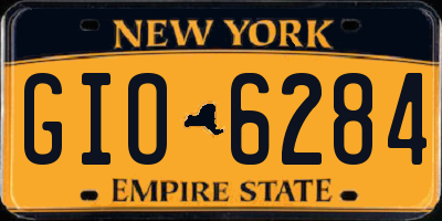 NY license plate GIO6284