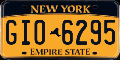 NY license plate GIO6295