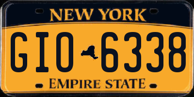 NY license plate GIO6338