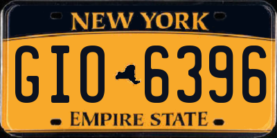NY license plate GIO6396