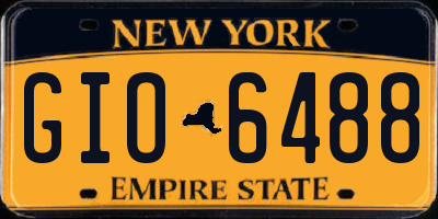 NY license plate GIO6488