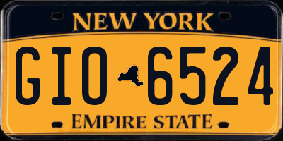 NY license plate GIO6524