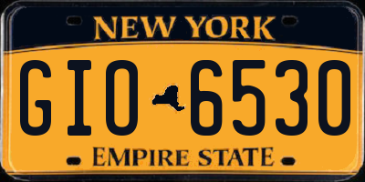 NY license plate GIO6530
