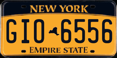 NY license plate GIO6556