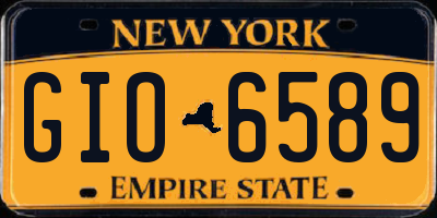 NY license plate GIO6589