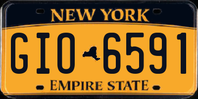 NY license plate GIO6591