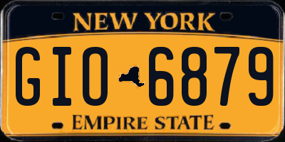 NY license plate GIO6879