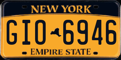NY license plate GIO6946