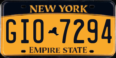 NY license plate GIO7294