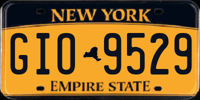 NY license plate GIO9529