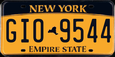 NY license plate GIO9544