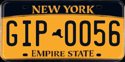 NY license plate GIP0056