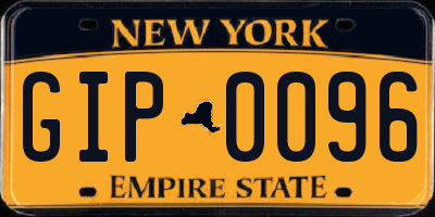 NY license plate GIP0096