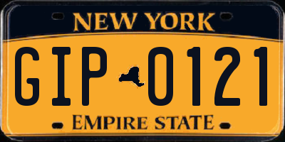 NY license plate GIP0121