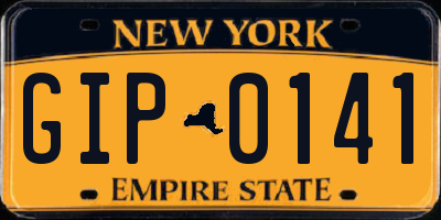 NY license plate GIP0141