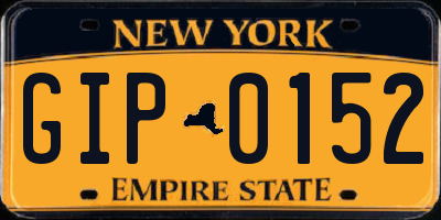 NY license plate GIP0152