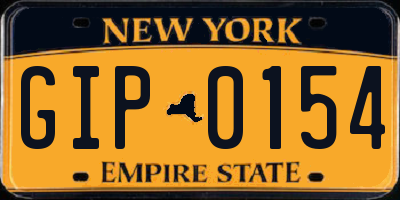 NY license plate GIP0154