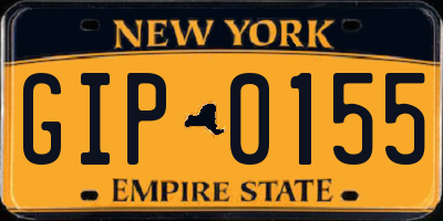 NY license plate GIP0155