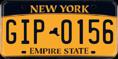 NY license plate GIP0156
