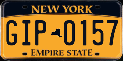 NY license plate GIP0157