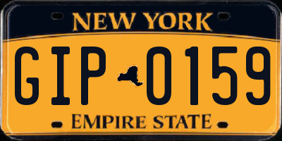NY license plate GIP0159