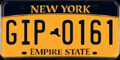 NY license plate GIP0161