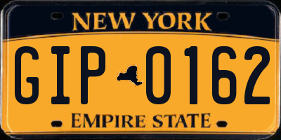 NY license plate GIP0162