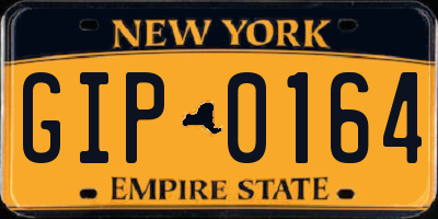 NY license plate GIP0164