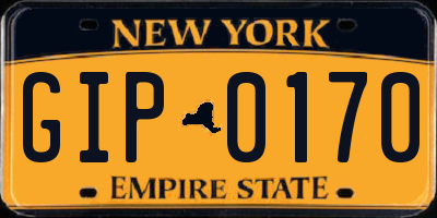 NY license plate GIP0170