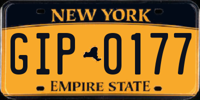 NY license plate GIP0177