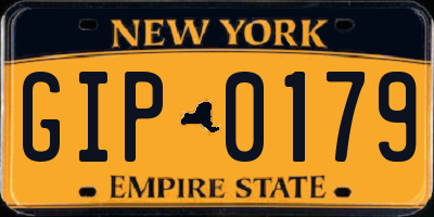 NY license plate GIP0179