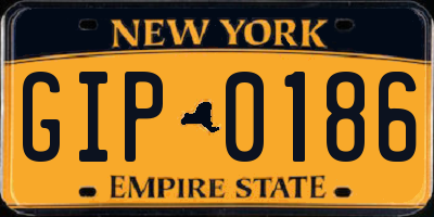 NY license plate GIP0186