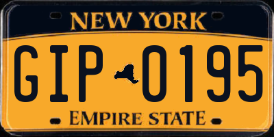 NY license plate GIP0195