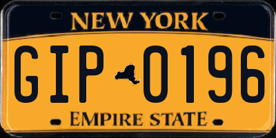 NY license plate GIP0196