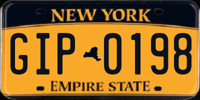NY license plate GIP0198