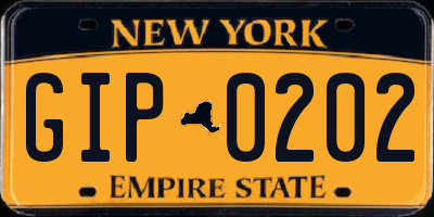 NY license plate GIP0202